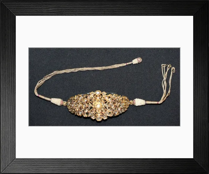 Framed Print : Armlet (Bazuband), 19th century. Creator: Unknown Framed Print : Armlet (Bazuband), 19th century. Creator: Unknown