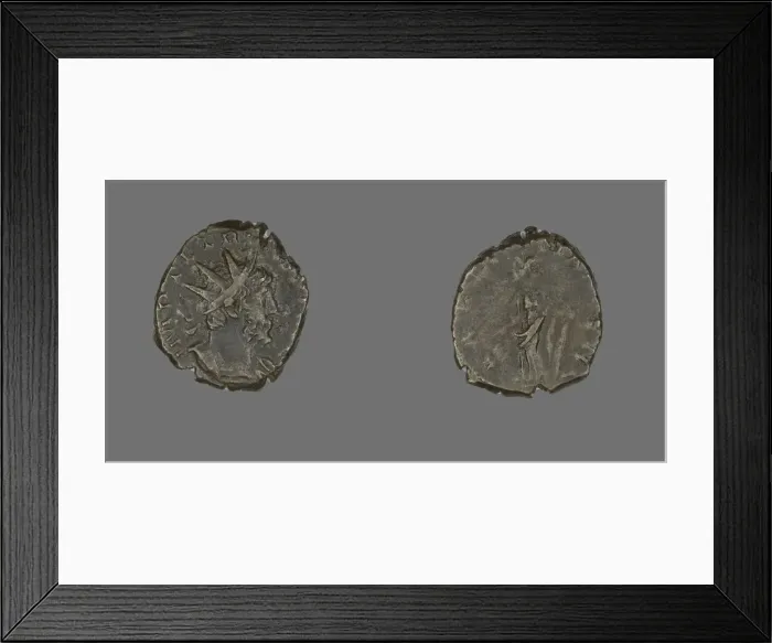 Framed Print : Antoninianus (Coin) Portraying Emperor Tetricus, 271-274. Creator: Unknown Framed Print : Antoninianus (Coin) Portraying Emperor Tetricus, 271-274. Creator: Unknown