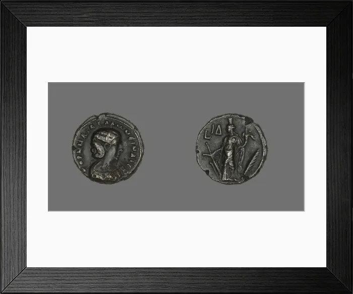 Framed Print : Coin Portraying Empress Salonina, 253-268. Creator: Unknown Framed Print : Coin Portraying Empress Salonina, 253-268. Creator: Unknown