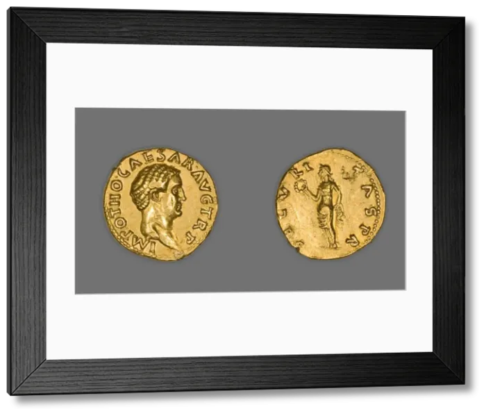 Framed Print : Aureus (Coin) Portraying Emperor Otho, 69 CE (January-April), issued by Otho Framed Print : Aureus (Coin) Portraying Emperor Otho, 69 CE (January-April), issued by Otho
