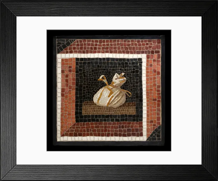 Framed Print : Mosaic Floor Panel Depicting a Sack, 2nd century. Creator: Unknown Framed Print : Mosaic Floor Panel Depicting a Sack, 2nd century. Creator: Unknown