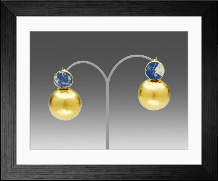 Framed Print : Pair of Earrings, 1st century. Creator: Unknown Framed Print : Pair of Earrings, 1st century. Creator: Unknown