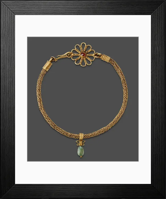 Framed Print : Necklace with Pendant, 2nd-3rd century. Creator: Unknown Framed Print : Necklace with Pendant, 2nd-3rd century. Creator: Unknown