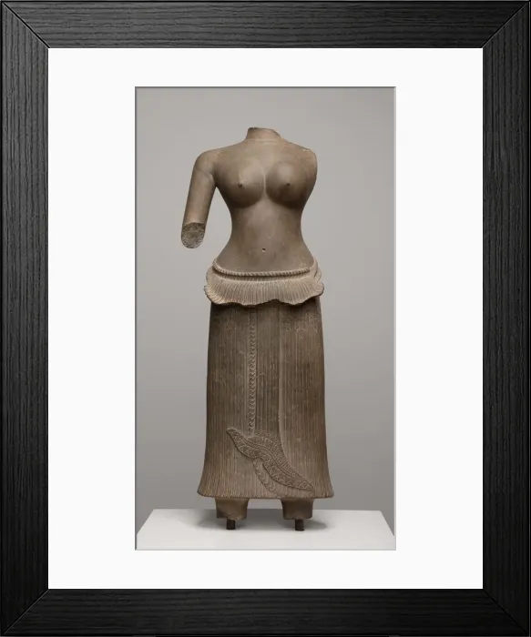 Framed Print : A Goddess, Angkor period, 12th century. Creator: Unknown Framed Print : A Goddess, Angkor period, 12th century. Creator: Unknown