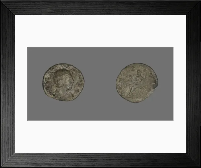 Framed Print : Denarius (Coin) Portraying Julia Maesa, 223. Creator: Unknown