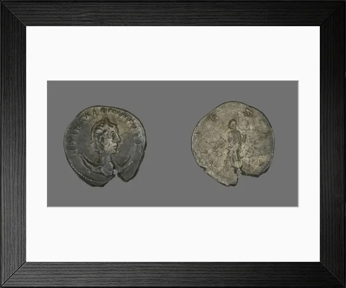 Framed Print : Antoninianus (Coin) Portraying Empress Salonina, 253-260. Creator: Unknown Framed Print : Antoninianus (Coin) Portraying Empress Salonina, 253-260. Creator: Unknown