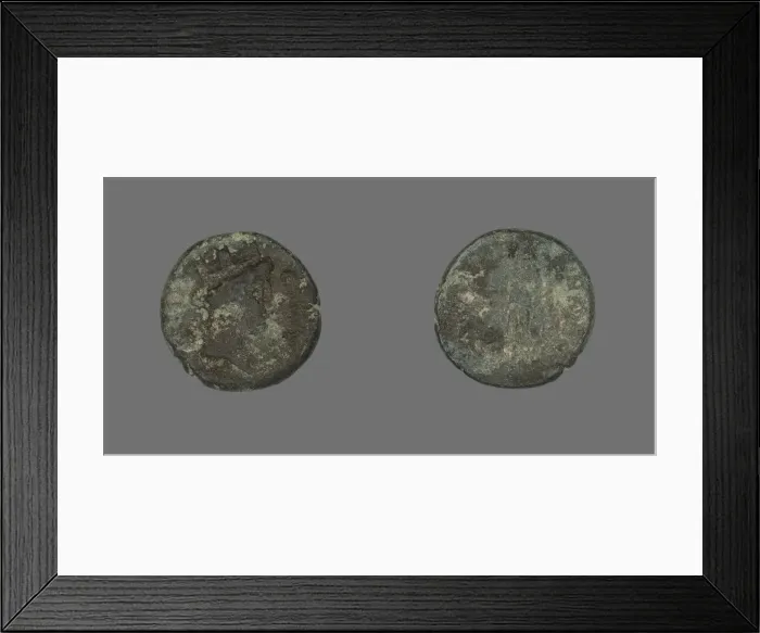 Framed Print : Coin Depicting the Goddess Tyche, 98-117. Creator: Unknown Framed Print : Coin Depicting the Goddess Tyche, 98-117. Creator: Unknown