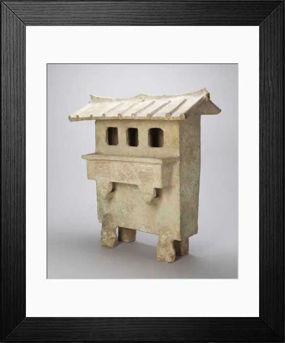 Framed Print : Model of a Grain Storehouse, Eastern Han dynasty (A. D. 25-220). Creator: Unknown Framed Print : Model of a Grain Storehouse, Eastern Han dynasty (A. D. 25-220). Creator: Unknown