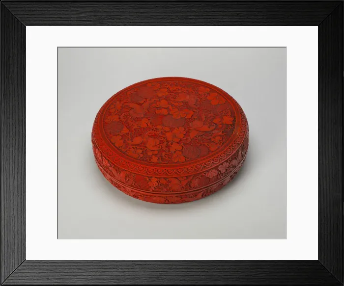 Framed Print : Covered Box with Butterflies, Gourds, and... Qing dynasty Framed Print : Covered Box with Butterflies, Gourds, and... Qing dynasty