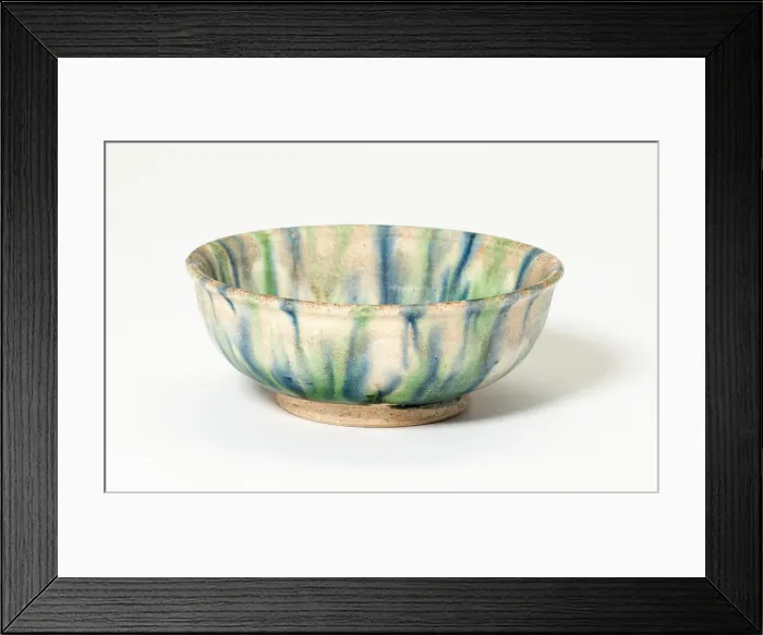 Framed Print : Bowl with Streak Pattern, Tang dynasty (618-906), first half of 8th century Framed Print : Bowl with Streak Pattern, Tang dynasty (618-906), first half of 8th century