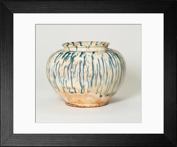 Framed Print : Globular Jar, Tang dynasty (618-906), first half of 8th century. Creator: Unknown Framed Print : Globular Jar, Tang dynasty (618-906), first half of 8th century. Creator: Unknown