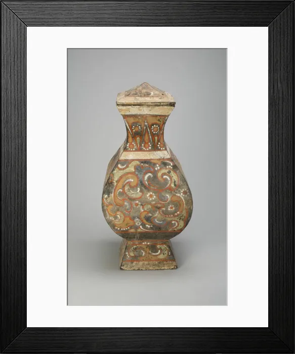 Framed Print : Container in the Form of an Ancient Bronze Jar (hu), Western Han dynasty (206 B. C. -A. D Framed Print : Container in the Form of an Ancient Bronze Jar (hu), Western Han dynasty (206 B. C. -A. D