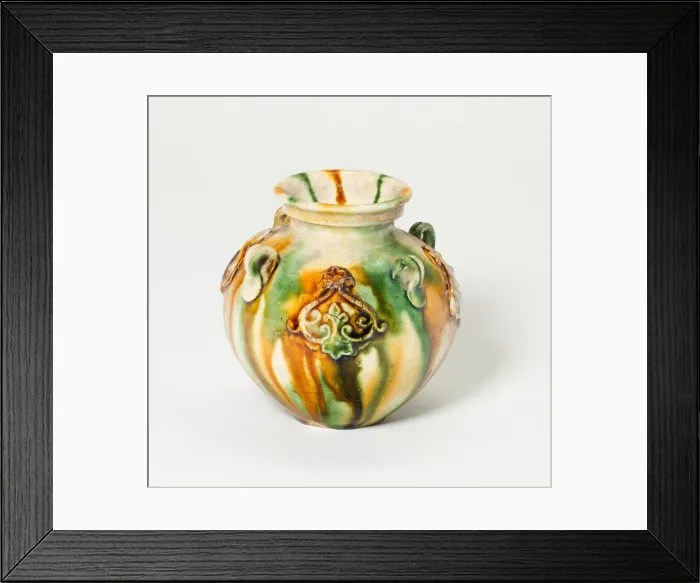 Framed Print : Jar with Loop-Handles and Medallions, Tang dynasty (618-907), first half of 8th century Framed Print : Jar with Loop-Handles and Medallions, Tang dynasty (618-907), first half of 8th century