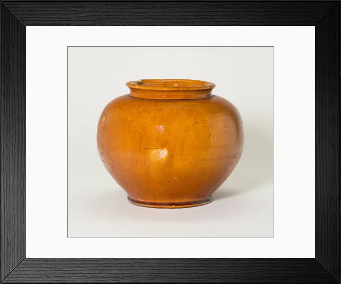 Framed Print : Globular Jar, Tang dynasty (618-906), first half of 8th century. Creator: Unknown Framed Print : Globular Jar, Tang dynasty (618-906), first half of 8th century. Creator: Unknown
