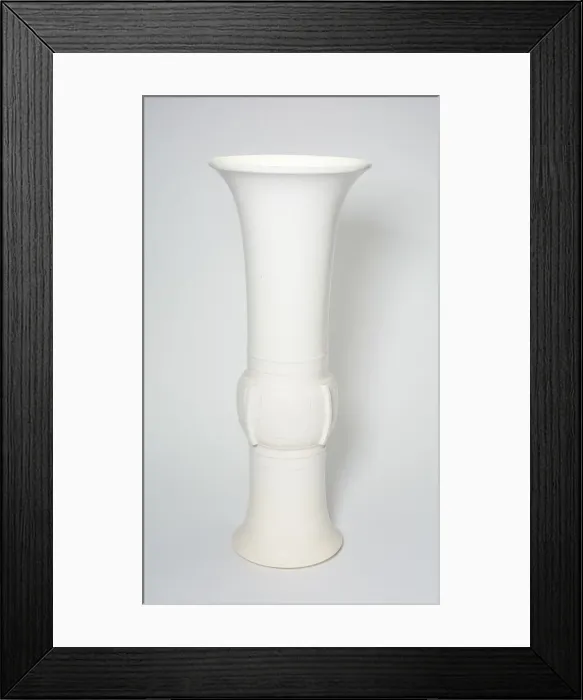 Framed Print : Beaker Vase in the Shape of an Ancient Bronze Beaker (Zun), Qing dynasty Framed Print : Beaker Vase in the Shape of an Ancient Bronze Beaker (Zun), Qing dynasty