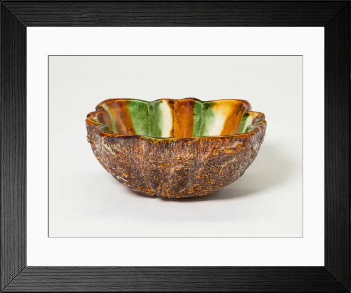 Framed Print : Lobed Bowl with Foliate Medallions, Tang dynasty (618-906), first half of 8th century Framed Print : Lobed Bowl with Foliate Medallions, Tang dynasty (618-906), first half of 8th century