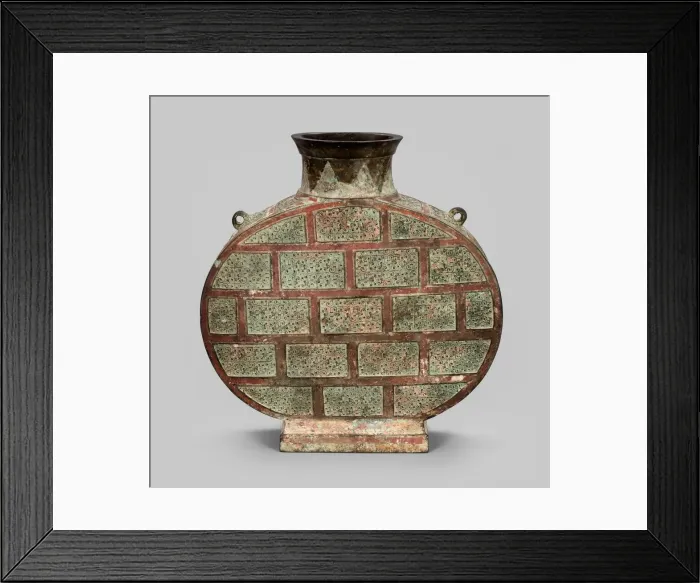 Framed Print : Flask (bianhu), Eastern Zhou dynasty, Warring States period (475-221 B. C. ) Framed Print : Flask (bianhu), Eastern Zhou dynasty, Warring States period (475-221 B. C. )