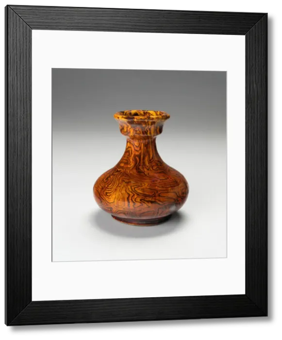 Framed Print : Broad Pear-shaped Jar with Everted Mouth Rim, Tang dynasty (618-906). Creator: Unknown Framed Print : Broad Pear-shaped Jar with Everted Mouth Rim, Tang dynasty (618-906). Creator: Unknown
