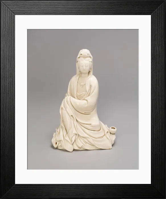 Framed Print : Seated Guanyin, Qing dynasty (1644-1911), late 17th / 18th century. Creator: Unknown Framed Print : Seated Guanyin, Qing dynasty (1644-1911), late 17th / 18th century. Creator: Unknown
