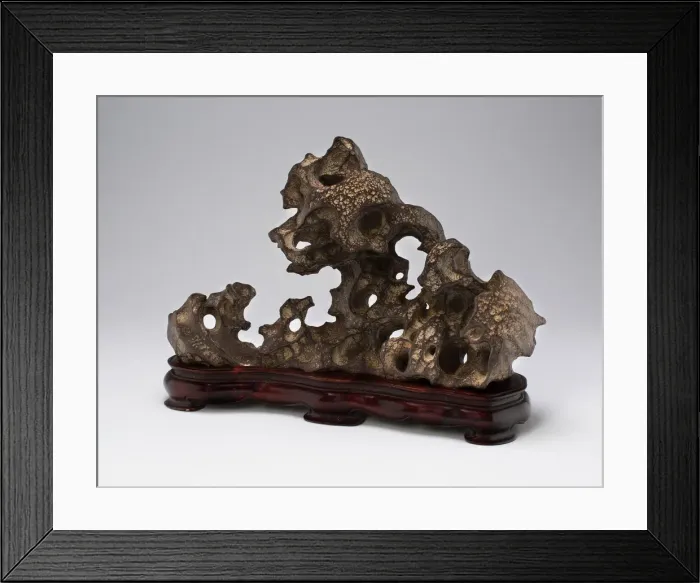 Framed Print : Scholars Rock or Brushrest, Qing dynasty (1644-1911), 18th century. Creator: Unknown Framed Print : Scholars Rock or Brushrest, Qing dynasty (1644-1911), 18th century. Creator: Unknown