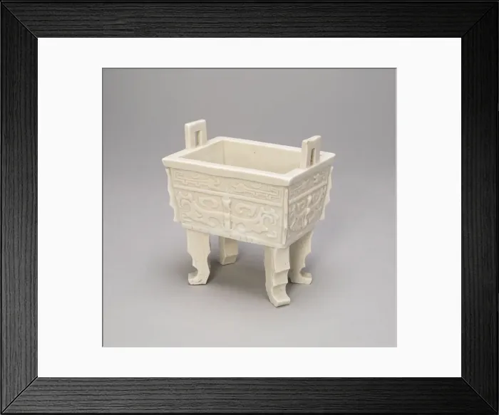 Framed Print : Censur in the Form of an Ancient Bronze Cauldron (fangding), Qing dynasty (1644-1911) Framed Print : Censur in the Form of an Ancient Bronze Cauldron (fangding), Qing dynasty (1644-1911)