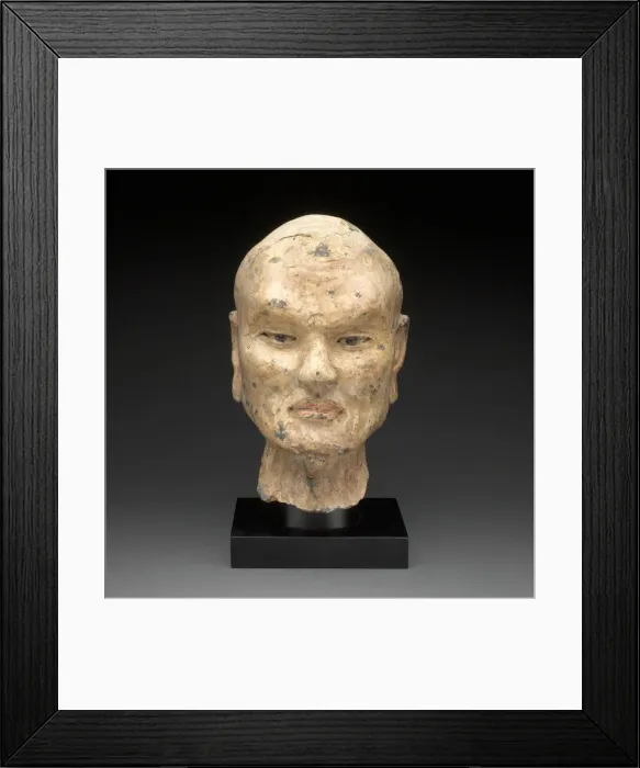 Framed Print : Head of Luohan, Northern Song, Liao, or Jin dynasty, c. 11th century. Creator: Unknown Framed Print : Head of Luohan, Northern Song, Liao, or Jin dynasty, c. 11th century. Creator: Unknown