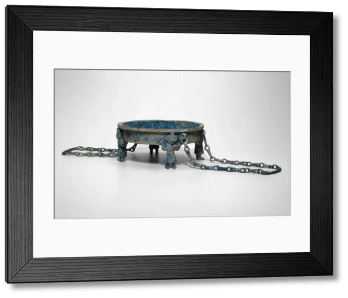 Framed Print : Basin with Figural Feet (Lu), Eastern Zhou dynasty, Warring States period Framed Print : Basin with Figural Feet (Lu), Eastern Zhou dynasty, Warring States period