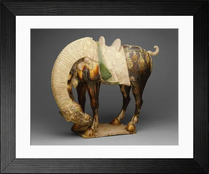 Framed Print : Horse (Tomb Figure), Tang dynasty (618-907), first half of 8th century Framed Print : Horse (Tomb Figure), Tang dynasty (618-907), first half of 8th century