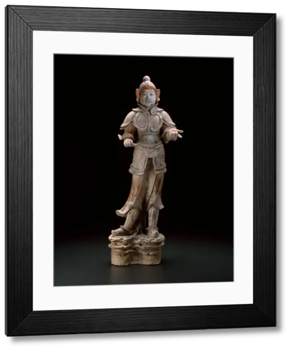 Framed Print : Armored Guardian (Tomb Figure), Tang dynasty (A. D. 618-906), late 7th / early 8th century Framed Print : Armored Guardian (Tomb Figure), Tang dynasty (A. D. 618-906), late 7th / early 8th century
