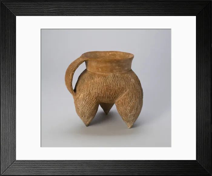 Framed Print : Lobed Tripod Cauldron (Li), Longshan culture (c. 2500-2000 BC). Creator: Unknown Framed Print : Lobed Tripod Cauldron (Li), Longshan culture (c. 2500-2000 BC). Creator: Unknown