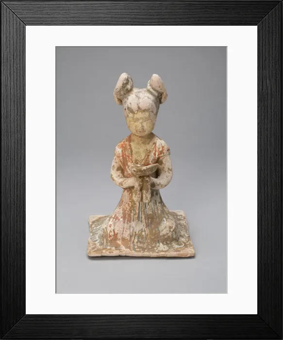 Framed Print : Female Musician, Tang dynasty (A. D. 618-907), late 7th / early 8th century Framed Print : Female Musician, Tang dynasty (A. D. 618-907), late 7th / early 8th century