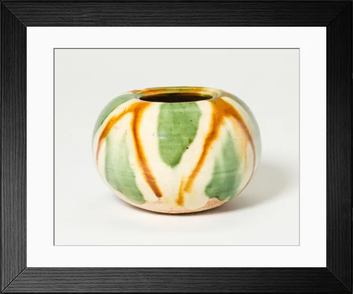 Framed Print : Melon-Shaped Jar, Tang dynasty (618-907). Creator: Unknown Framed Print : Melon-Shaped Jar, Tang dynasty (618-907). Creator: Unknown