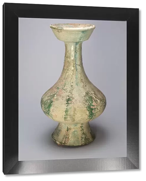 Bottle with Cupped Mouth and Mock Ring Handles, Eastern Han dynasty (A. D. 25-220)
