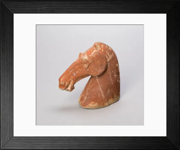 Framed Print : Head of a Horse, Han dynasty (206 B. C. -A. D. 221). Creator: Unknown Framed Print : Head of a Horse, Han dynasty (206 B. C. -A. D. 221). Creator: Unknown