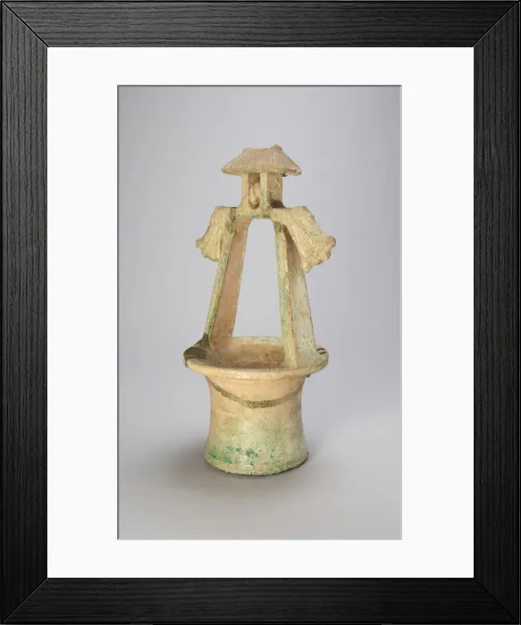 Framed Print : Wellhead with Dragon Heads, Eastern Han dynasty (A. D. 25-220). Creator: Unknown Framed Print : Wellhead with Dragon Heads, Eastern Han dynasty (A. D. 25-220). Creator: Unknown