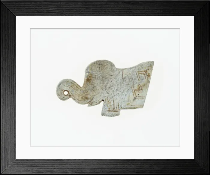 Framed Print : Elephant Pendant, Shang period, 13th-11th century B. C. Creator: Unknown Framed Print : Elephant Pendant, Shang period, 13th-11th century B. C. Creator: Unknown
