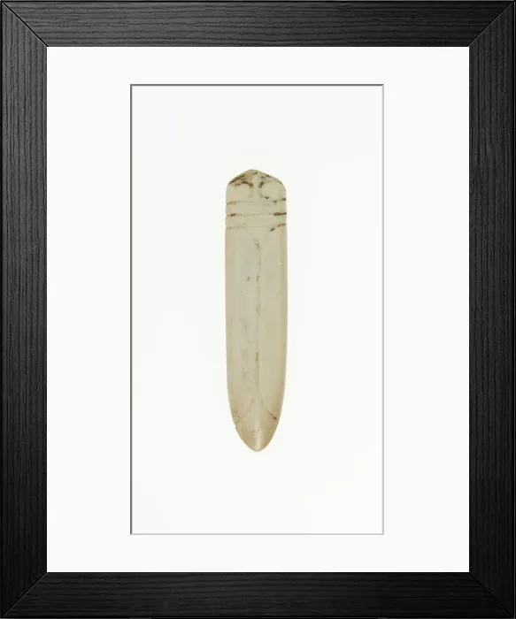 Framed Print : Cicada pendant, Shang or Western Zhou period, 13th / 10th century B. C. Creator: Unknown Framed Print : Cicada pendant, Shang or Western Zhou period, 13th / 10th century B. C. Creator: Unknown