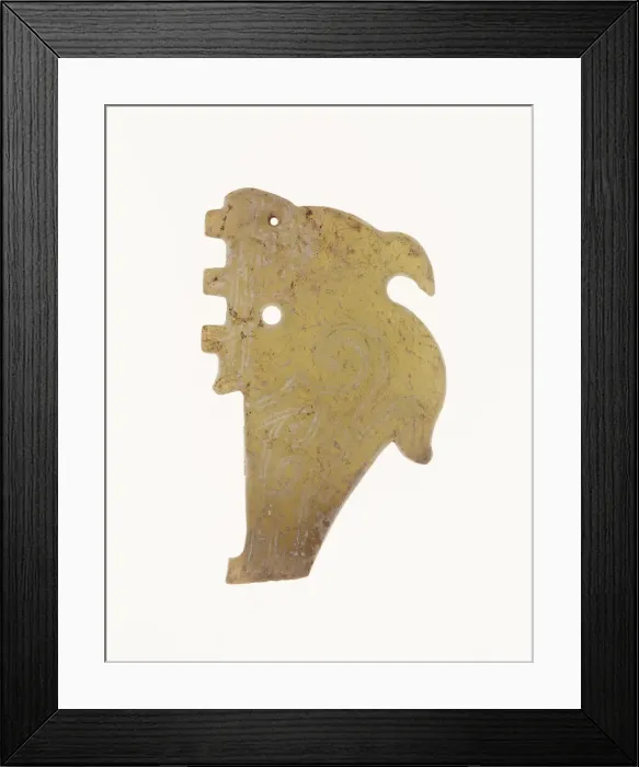 Framed Print : Bird Pendant, Shang period, 13th-11th century B. C. Creator: Unknown Framed Print : Bird Pendant, Shang period, 13th-11th century B. C. Creator: Unknown