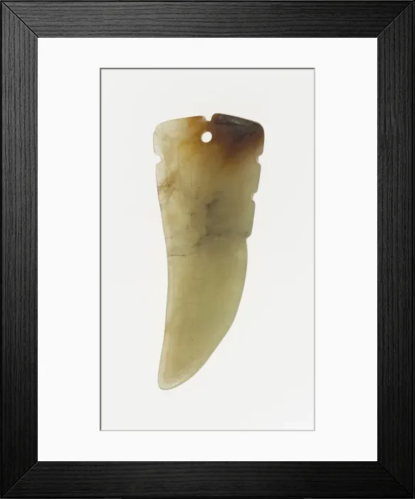 Framed Print : Pointed Pendant, Eastern Zhou period, 7th  /  6th century B. C. Creator: Unknown