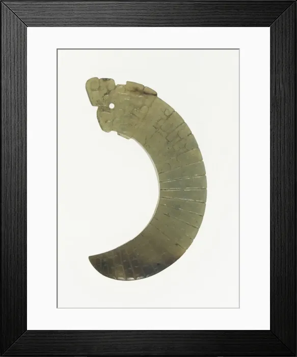 Framed Print : Pointed Pendant, Eastern Zhou dynasty, c. 770-256 B. C. Creator: Unknown Framed Print : Pointed Pendant, Eastern Zhou dynasty, c. 770-256 B. C. Creator: Unknown