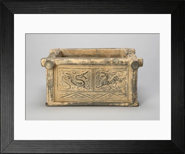 Framed Print : Rectangular Wellhead, Han dynasty (206 B. C. -A. D. 220), 1st century B. C. / A. D Framed Print : Rectangular Wellhead, Han dynasty (206 B. C. -A. D. 220), 1st century B. C. / A. D