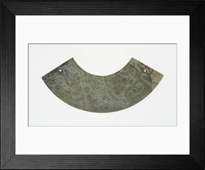 Framed Print : Arc-shaped pendant (huang), Western Zhou period, c. 10th century B. C. Creator: Unknown Framed Print : Arc-shaped pendant (huang), Western Zhou period, c. 10th century B. C. Creator: Unknown