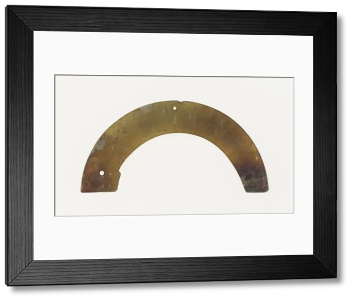 Framed Print : Arc-shaped Pendant, Eastern Zhou dynasty, c. 770-256 B. C. c. 5th century B. C Framed Print : Arc-shaped Pendant, Eastern Zhou dynasty, c. 770-256 B. C. c. 5th century B. C