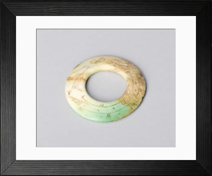Framed Print : Ring with Dragon, Eastern Zhou dynasty, Warring States period (480-221 B. C. ) Framed Print : Ring with Dragon, Eastern Zhou dynasty, Warring States period (480-221 B. C. )