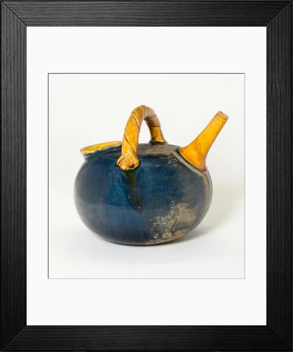 Framed Print : Spouted ewer with handle in the form of a wisted rope, possibly Liao dynasty (907-1125) Framed Print : Spouted ewer with handle in the form of a wisted rope, possibly Liao dynasty (907-1125)