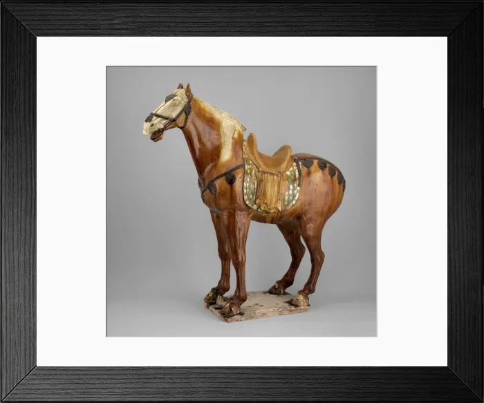 Framed Print : Horse, Tang dynasty, (A. D. 618-907), 1st half of 8th century. Creator: Unknown Framed Print : Horse, Tang dynasty, (A. D. 618-907), 1st half of 8th century. Creator: Unknown