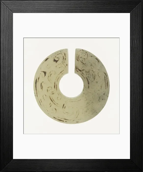 Framed Print : Slit Ring (jue), Eastern Zhou dynasty, c. 770-256 B. C. 8th / 7th century B. C Framed Print : Slit Ring (jue), Eastern Zhou dynasty, c. 770-256 B. C. 8th / 7th century B. C
