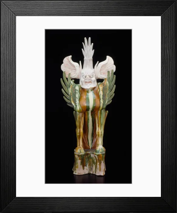 Framed Print : Ogre-Headed Guardian Beast (Zhenmushou), Tang dynasty (618-907 A. D Framed Print : Ogre-Headed Guardian Beast (Zhenmushou), Tang dynasty (618-907 A. D