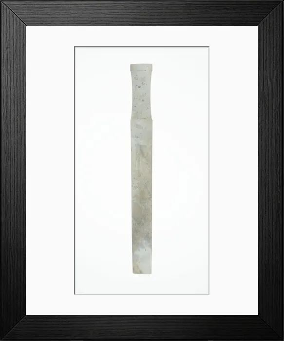 Framed Print : Handle-Shaped Jade, Shang or Western Zhou period, 2nd / early 1st millennium B. C Framed Print : Handle-Shaped Jade, Shang or Western Zhou period, 2nd / early 1st millennium B. C