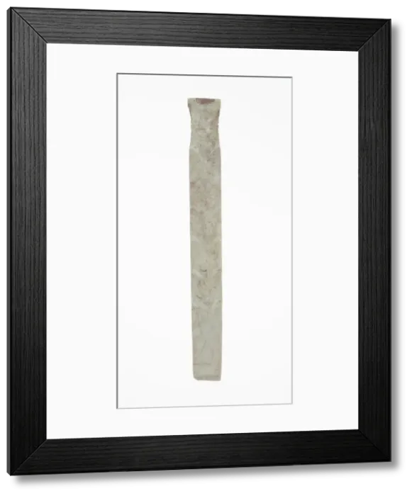 Framed Print : Handle-Shaped Jade, Shang dynasty (c. 1046-771 BC), 13th-11th century B. C Framed Print : Handle-Shaped Jade, Shang dynasty (c. 1046-771 BC), 13th-11th century B. C